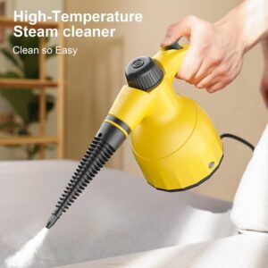 Steam Cleaner Handheld 1500W High Pressure Portable Steamer for Home Kitchen Bathroom Sofa Carpet Floor, Fast Heating, Chemical Free, Multi-Purpose with 10 Accessories, Pet Safe Upholstery Tool
